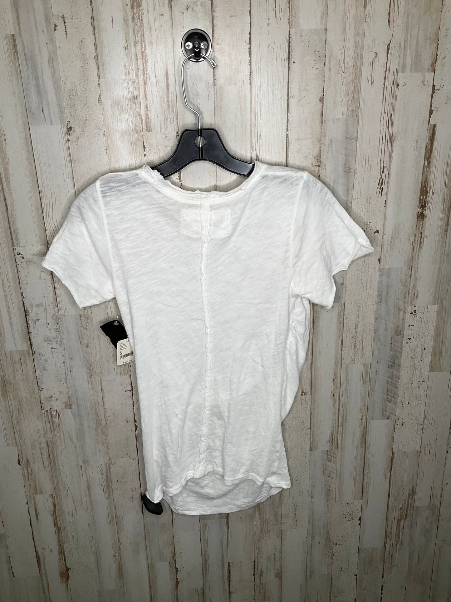 White Top Short Sleeve Free People, Size S