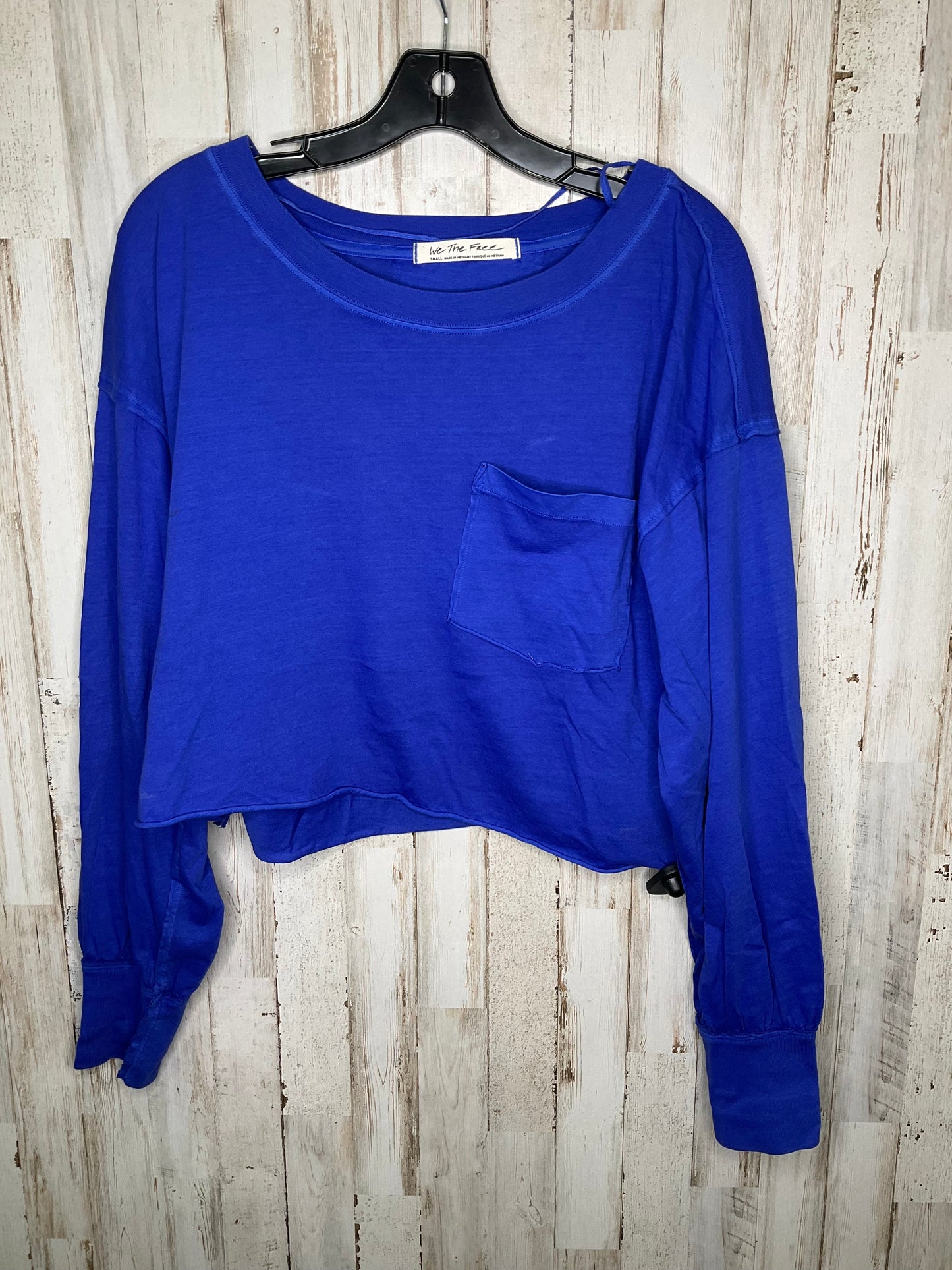 Blue Top Long Sleeve Free People, Size S