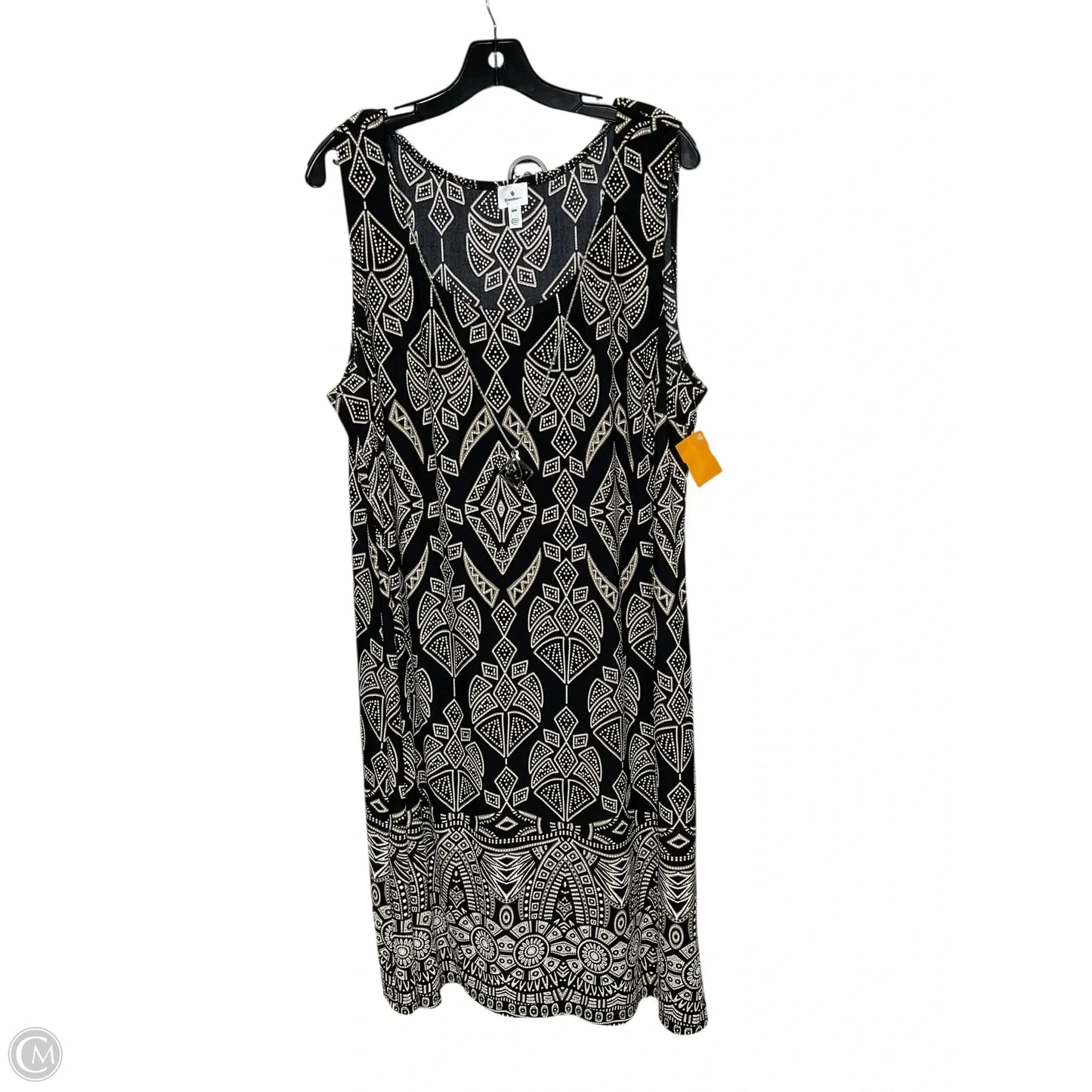 Dress Casual Midi By Dressbarn In Black, Size: 3x