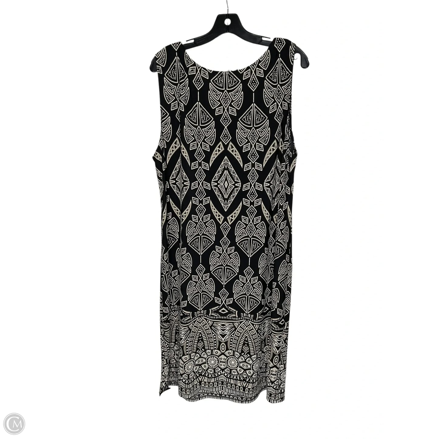 Dress Casual Midi By Dressbarn In Black, Size: 3x