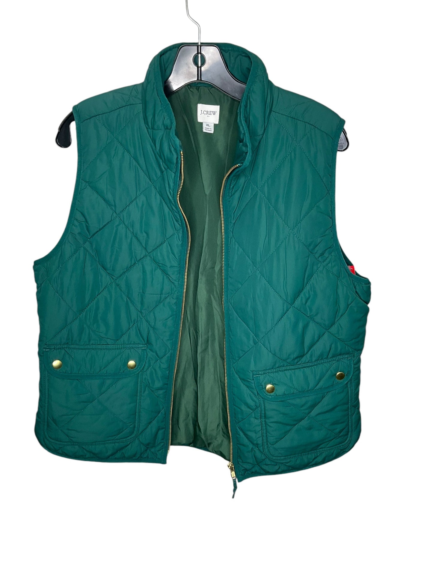 Vest Puffer & Quilted By Clothes Mentor In Green, Size: Xl