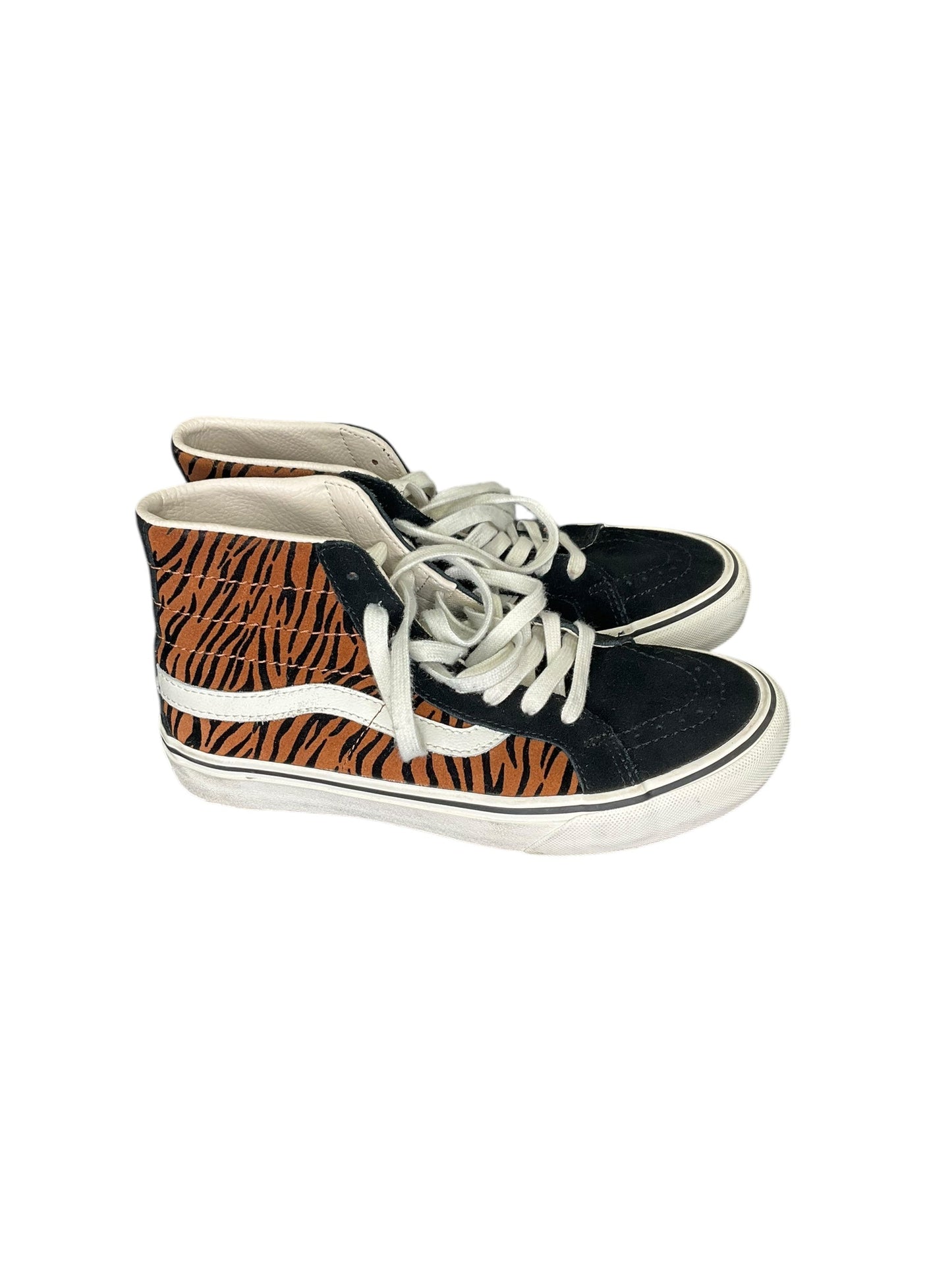 Shoes Sneakers Platform By Vans In Animal Print, Size: 7.5