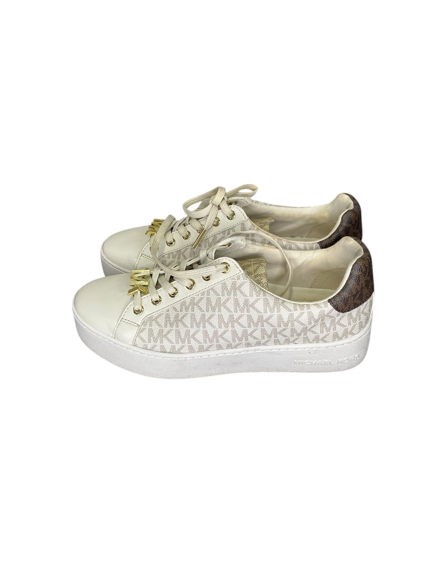 Shoes Sneakers By Michael Kors In Cream, Size: 7.5