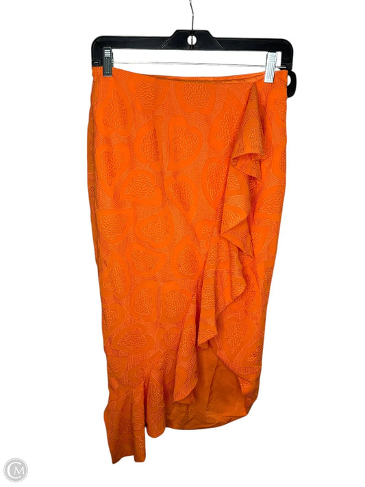 Skirt Midi By Maeve In Orange, Size: 2