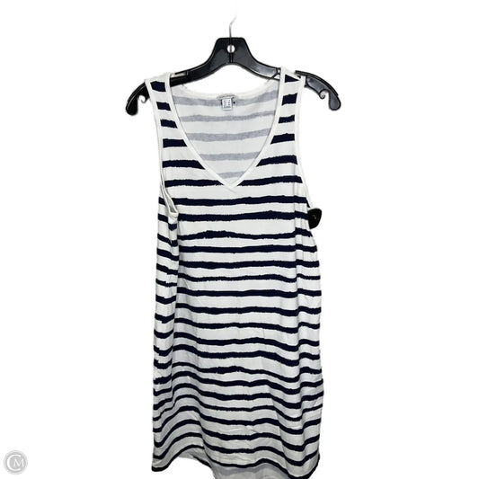 Dress Casual Midi By Nautica In Striped Pattern, Size: L