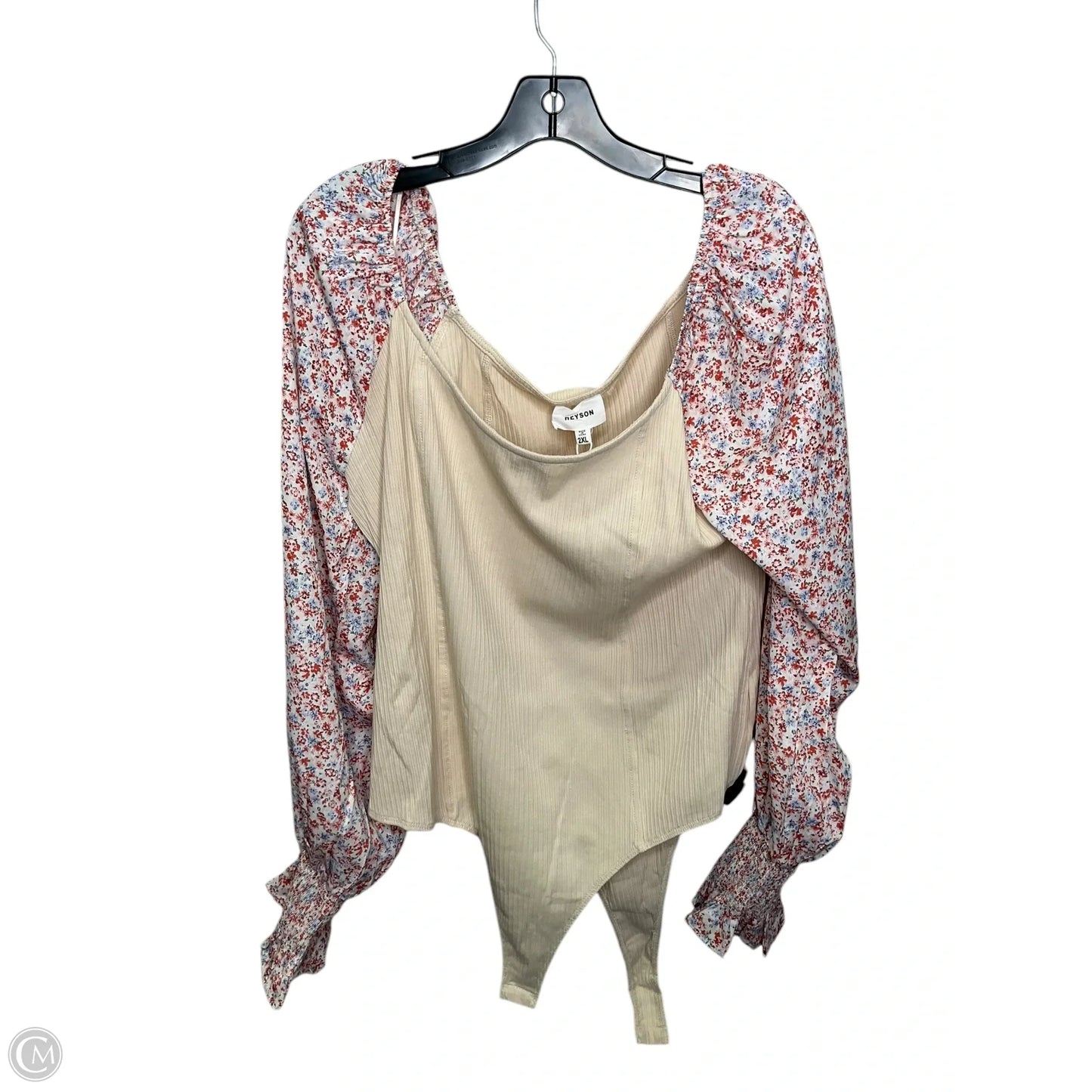 Bodysuit By Cmc In Floral Print, Size: 2x