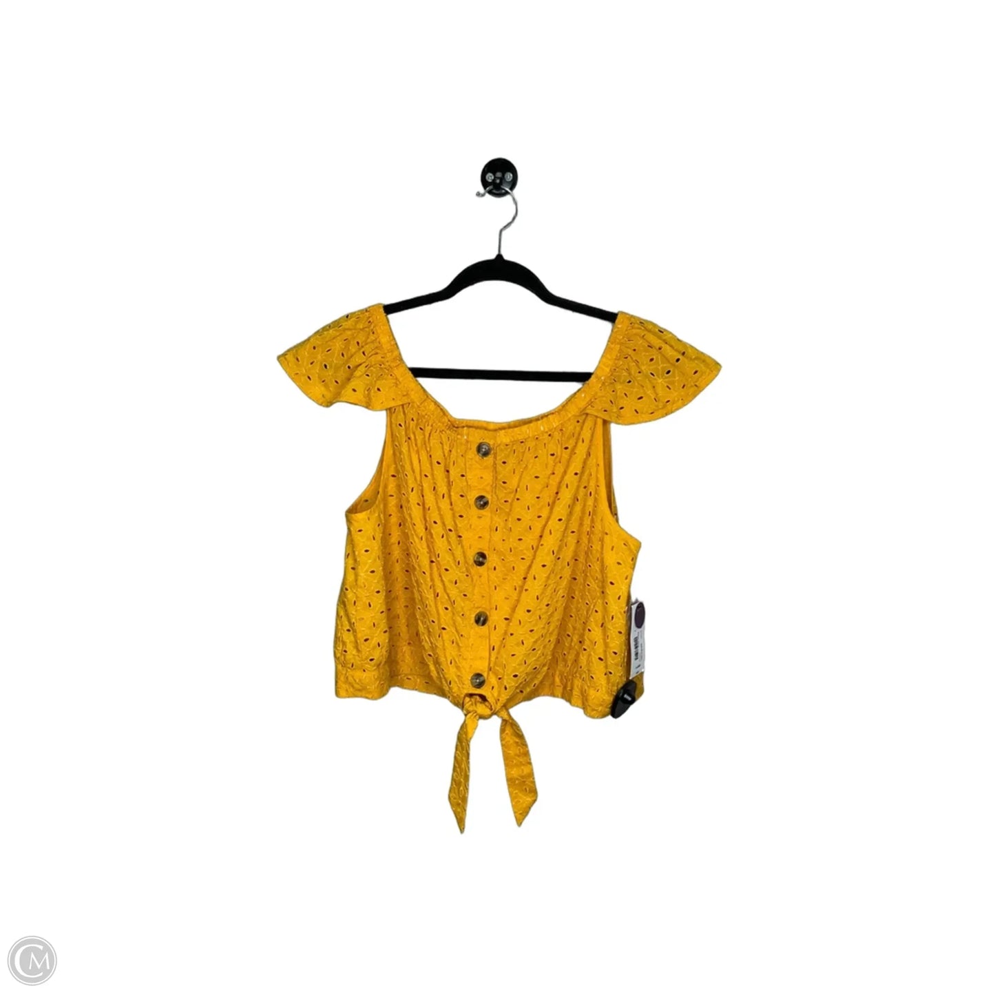 Top Sleeveless By Ana In Yellow, Size: Xl