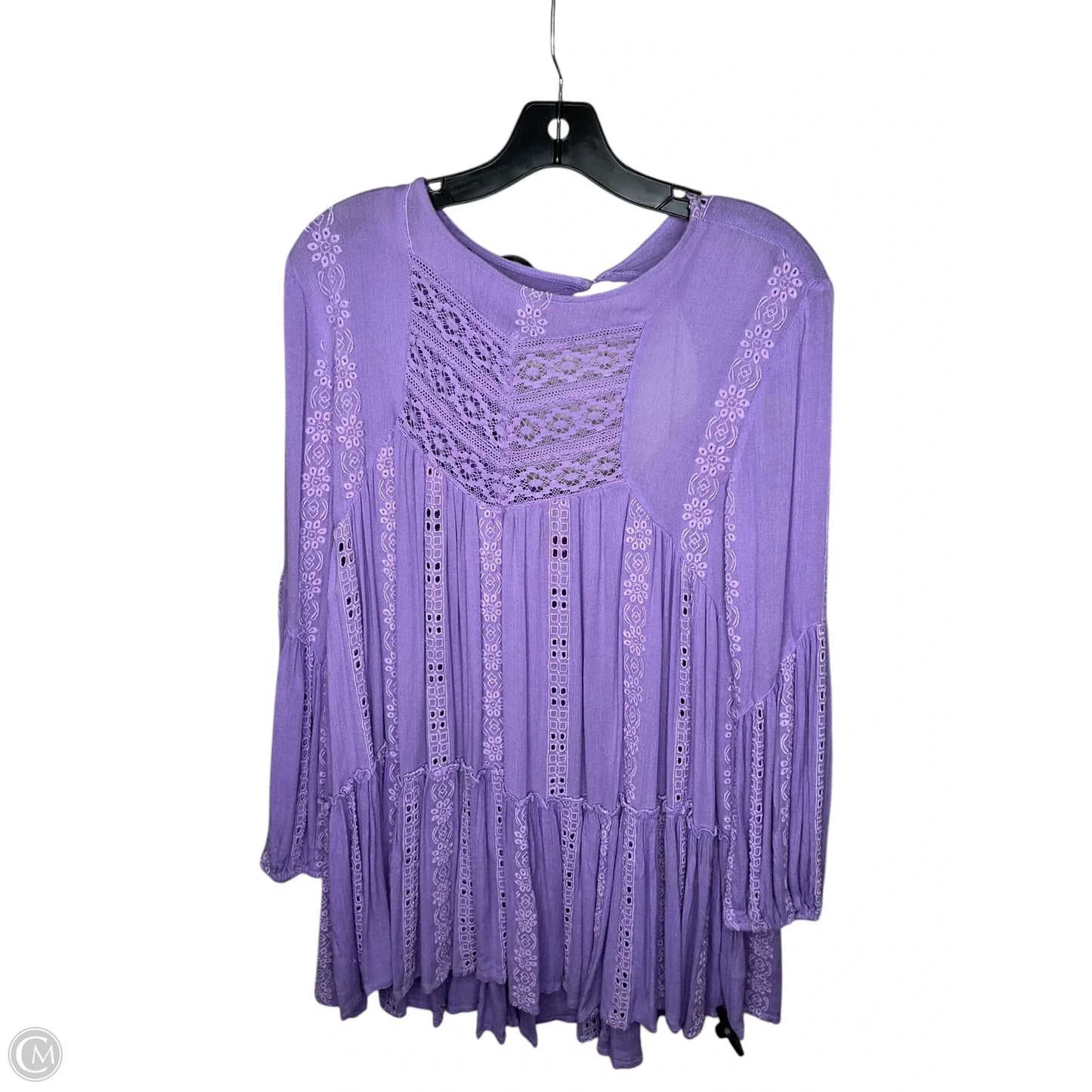 Dress Casual Midi By Free People In Purple, Size: Xs