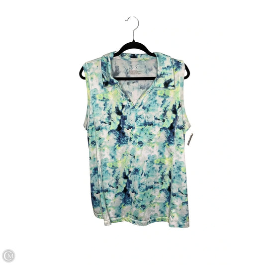 Athletic Tank Top By Livi Active In Blue, Size: 1x