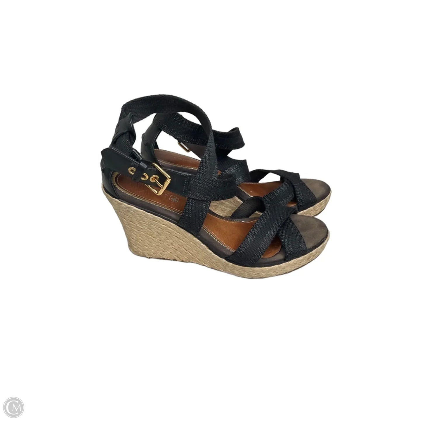 Shoes Heels Wedge By Sperry In Black, Size: 8