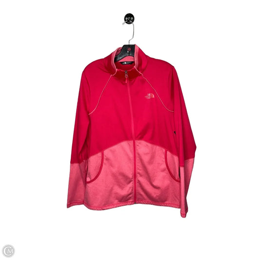 Athletic Jacket By The North Face In Pink, Size: Xl
