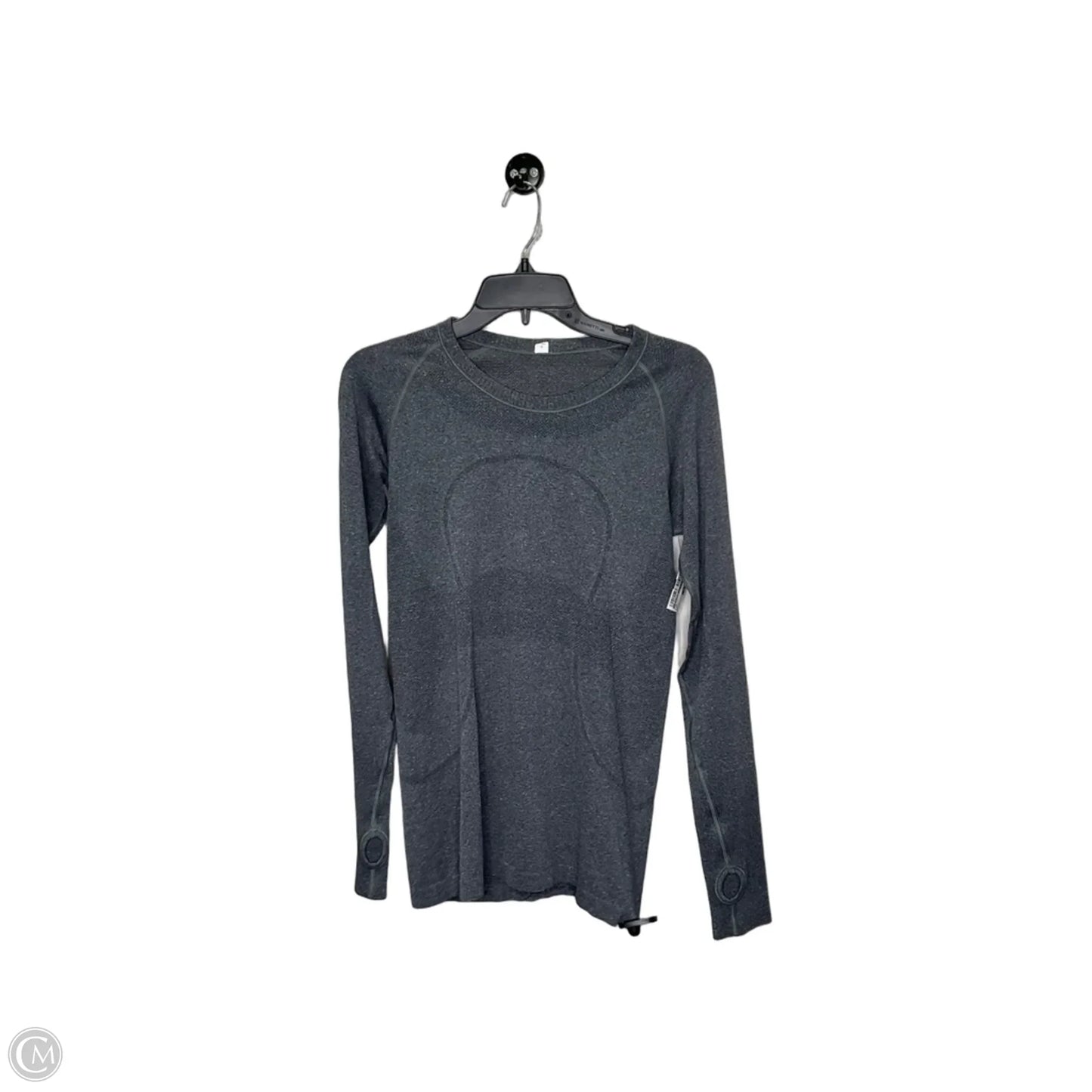 Top Long Sleeve By Lululemon In Grey, Size: 8