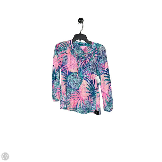 Top Long Sleeve Designer By Lilly Pulitzer In Multi-colored, Size: Xxs