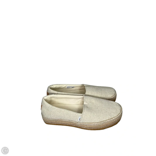 Shoes Flats By Toms In Cream, Size: 9.5
