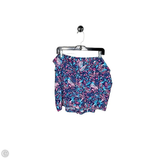 Skort By Clothes Mentor In Blue & Purple, Size: Xl
