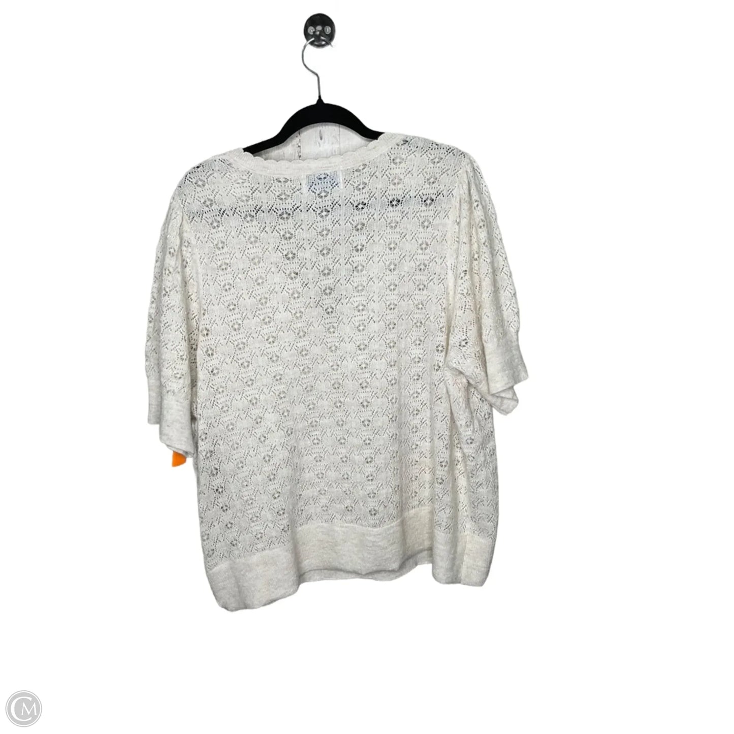 Sweater Short Sleeve By Old Navy In Cream, Size: 3x