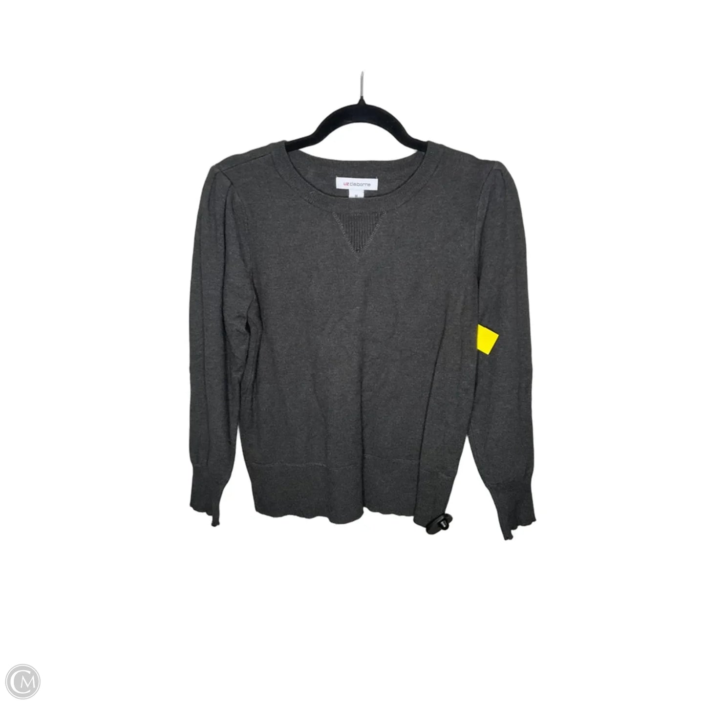 Sweater By Liz Claiborne In Grey, Size: M