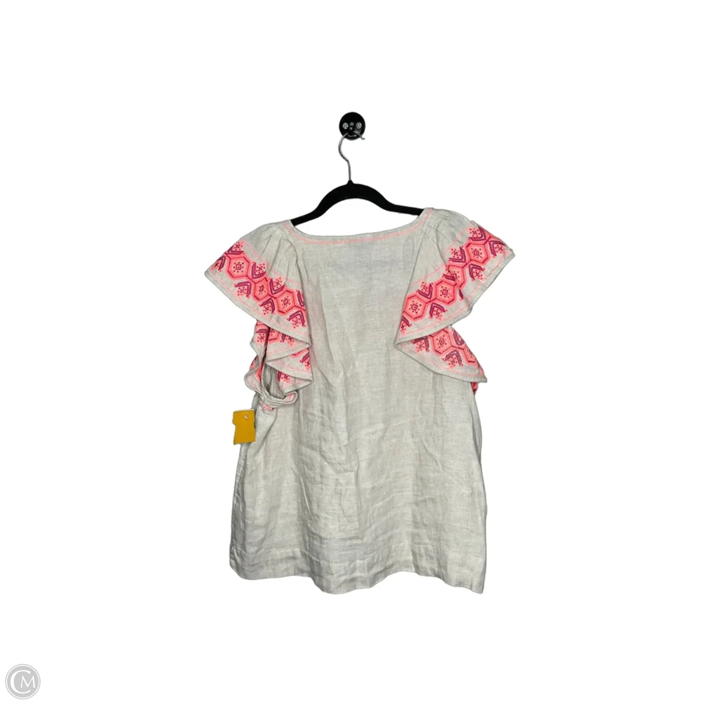 Top Sleeveless By J. Crew In Pink & Tan, Size: L