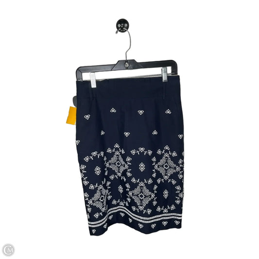 Skirt Midi By Ann Taylor In Navy, Size: 2p