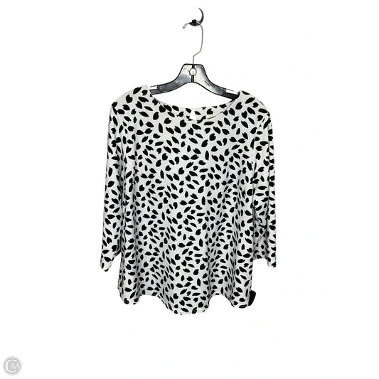 Top Short Sleeve By Melloday In Animal Print, Size: 1x
