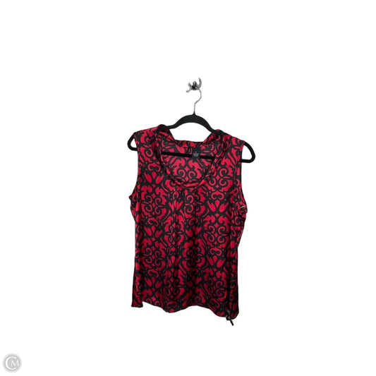 Top Sleeveless By New Directions In Red, Size: Xl