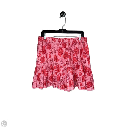 Skirt Midi By Jessica Simpson In Floral Print, Size: L