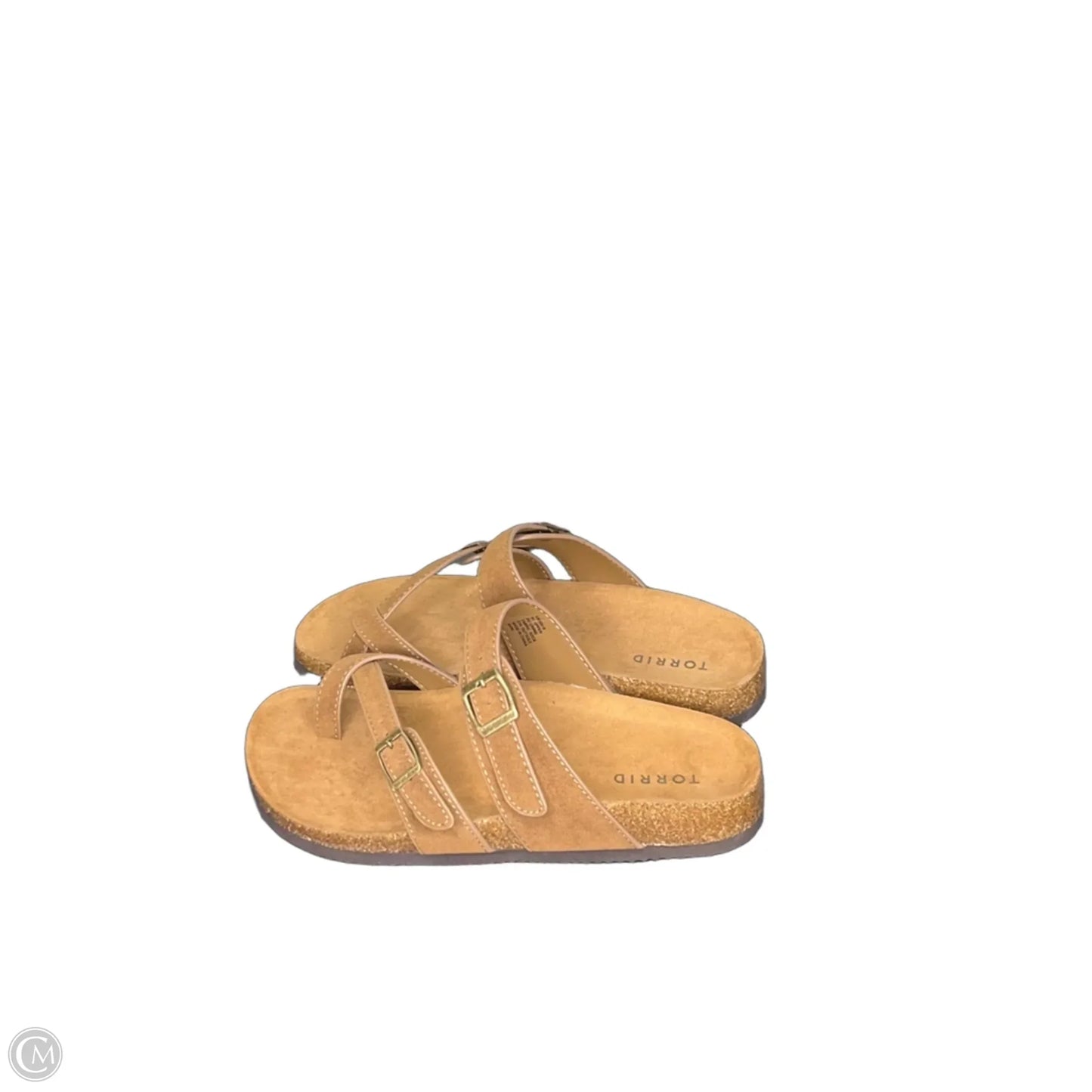 Sandals Flats By Torrid In Tan, Size: 8