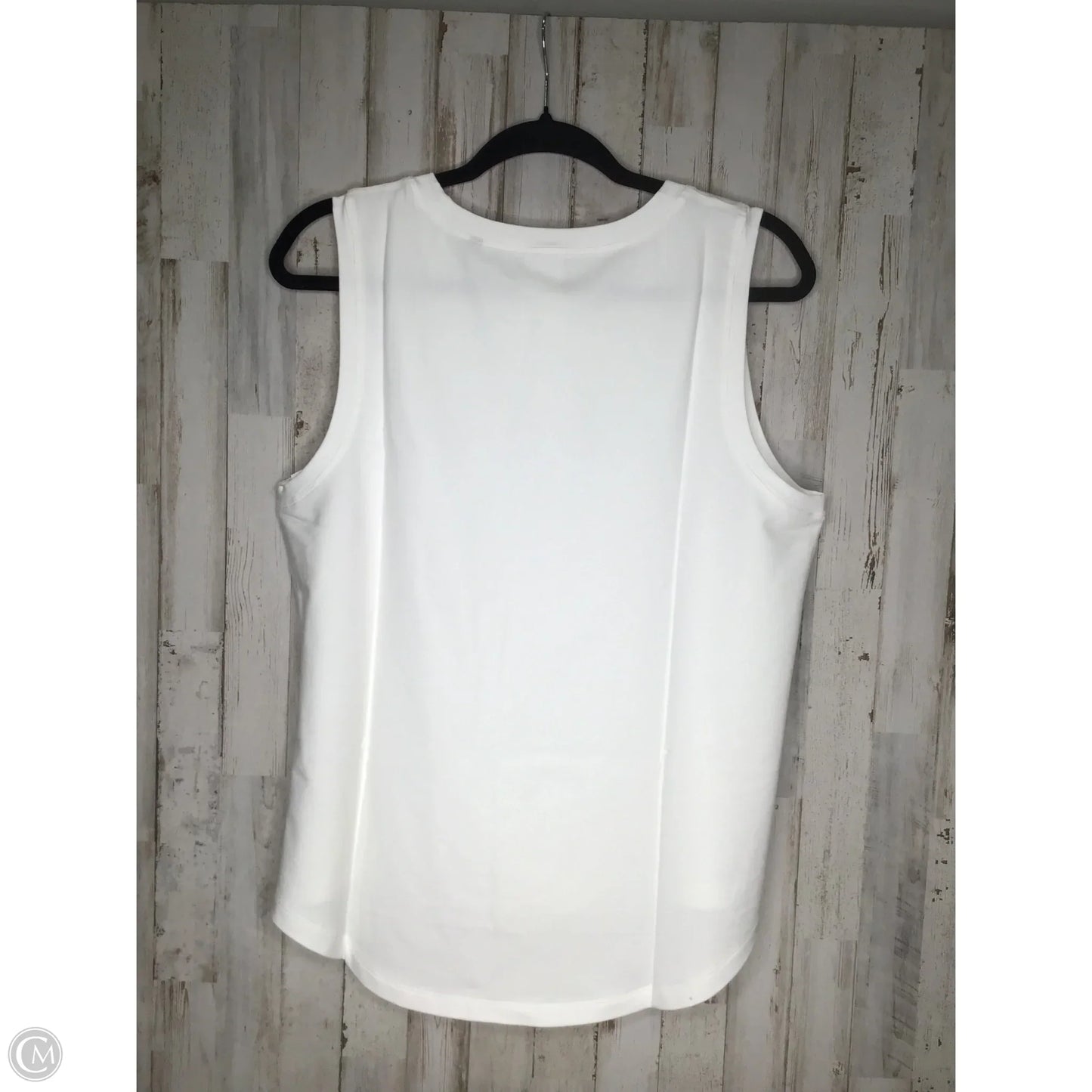 Top Sleeveless By Cabi In White, Size: L