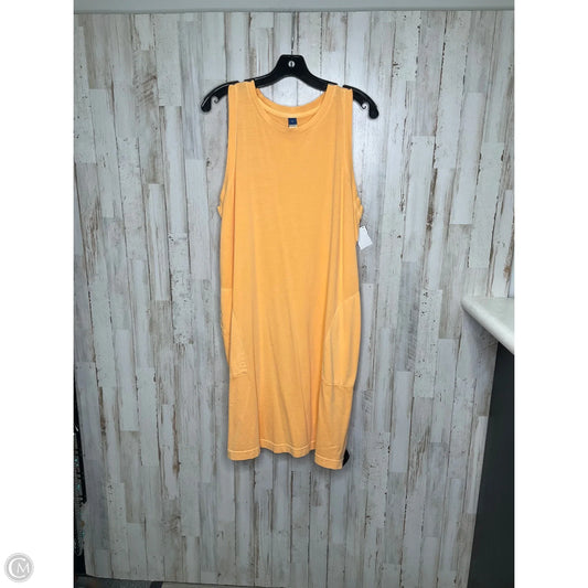 Dress Casual Midi By Old Navy In Orange, Size: Xl