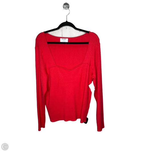 Top Short Sleeve By Old Navy In Red, Size: 3x