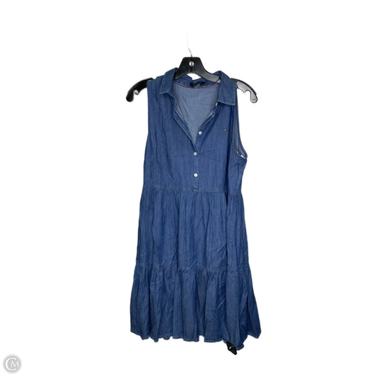 Dress Casual Midi By Tommy Hilfiger In Blue, Size: M