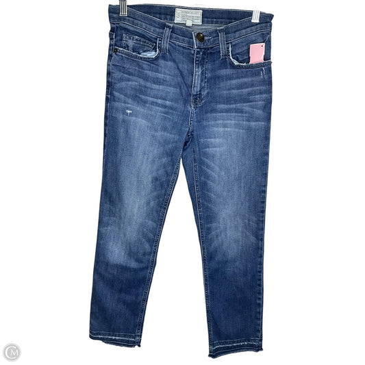 Jeans Straight By Current Elliott In Blue, Size: 0