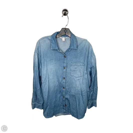 Top Long Sleeve By Old Navy In Blue, Size: S