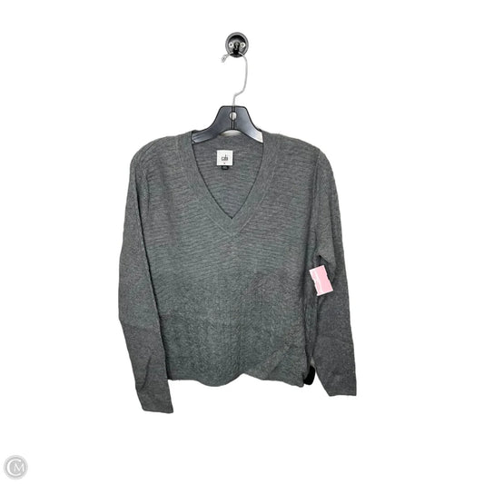 Top Long Sleeve By Cabi In Grey, Size: M