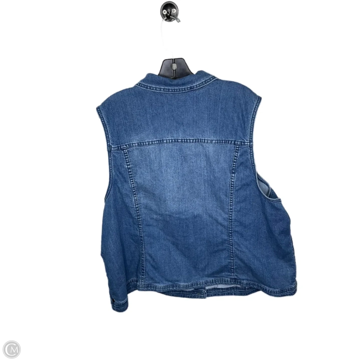 Vest Other By Cj Banks In Blue Denim, Size: 3x