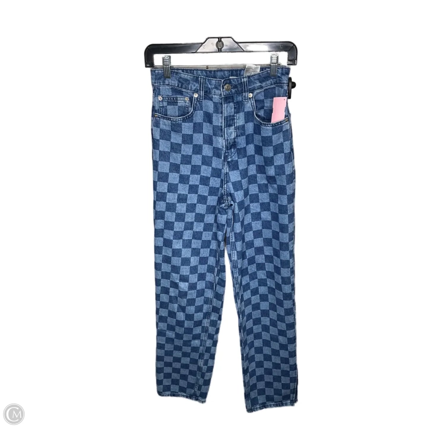 Jeans Straight By Divided In Blue Denim, Size: 0