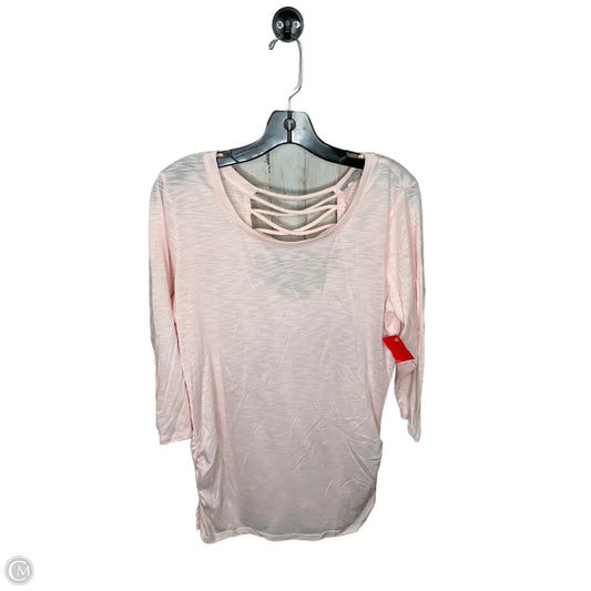 Top Long Sleeve By Clothes Mentor In Pink, Size: L