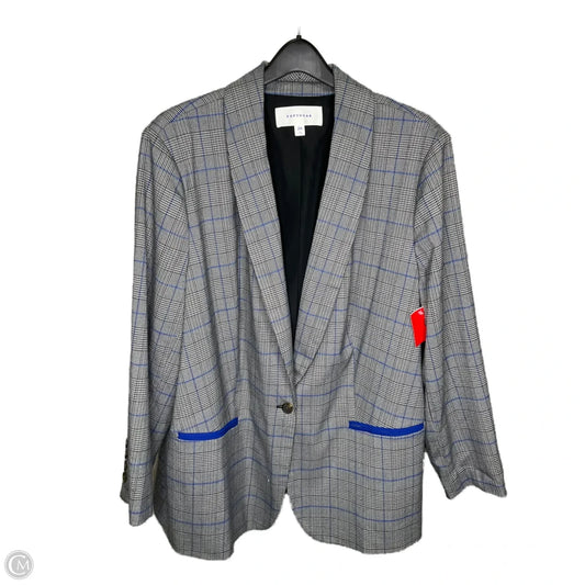 Blazer By Popsugar In Grey, Size: 2x