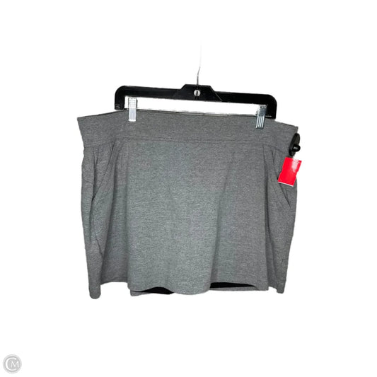 Athletic Skort By Tek Gear In Grey, Size: 2x