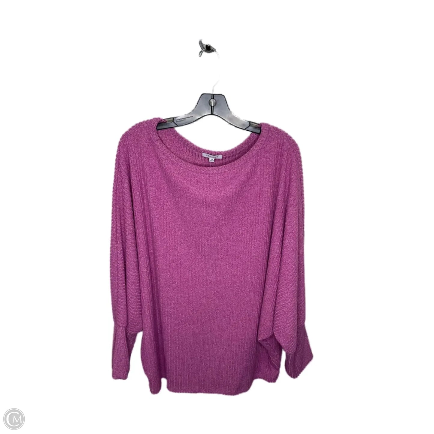 Top Long Sleeve By White Birch In Purple, Size: 2x