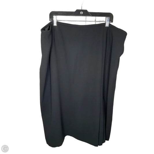 Skirt Midi By Tahari In Black, Size: 24