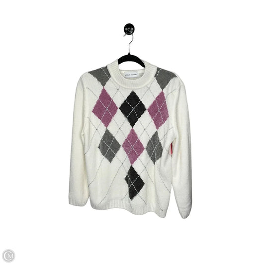 Sweater By Alfred Dunner In White, Size: M