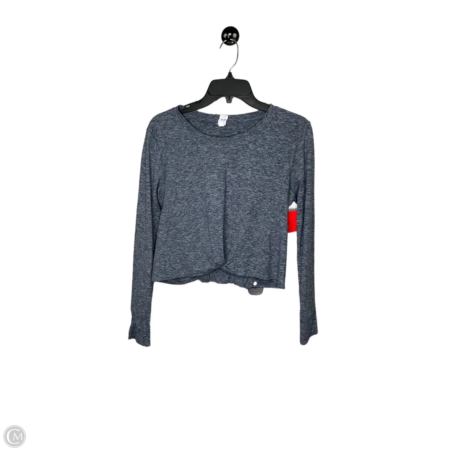 Athletic Top Long Sleeve Crewneck By Velocity In Navy, Size: S