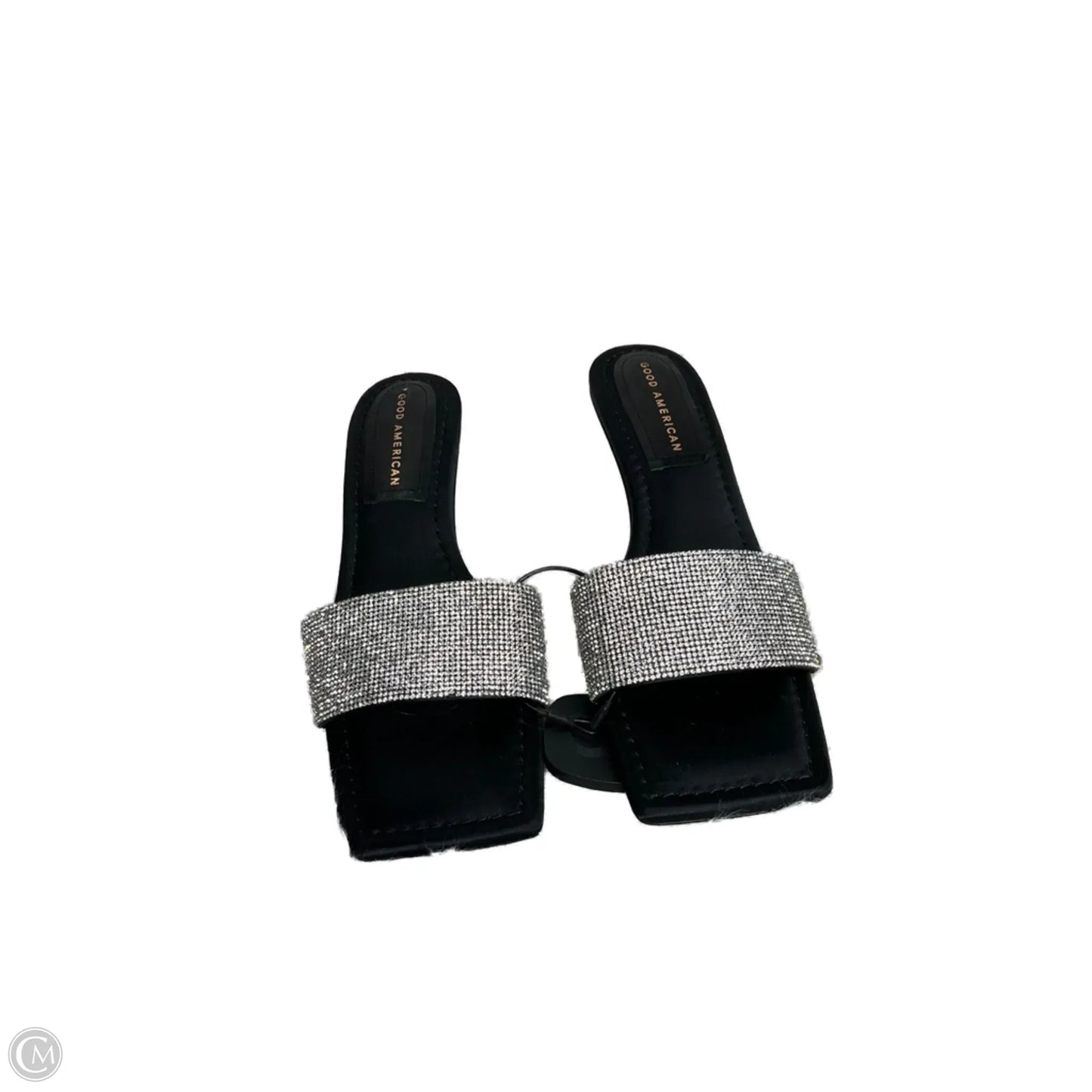 Shoes Heels Kitten By Good American In Silver, Size: 7