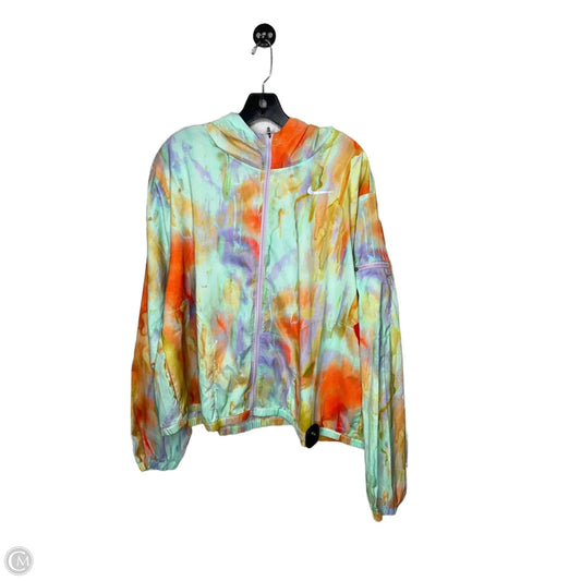 Athletic Top Long Sleeve Hoodie By Nike In Multi-colored, Size: 1x