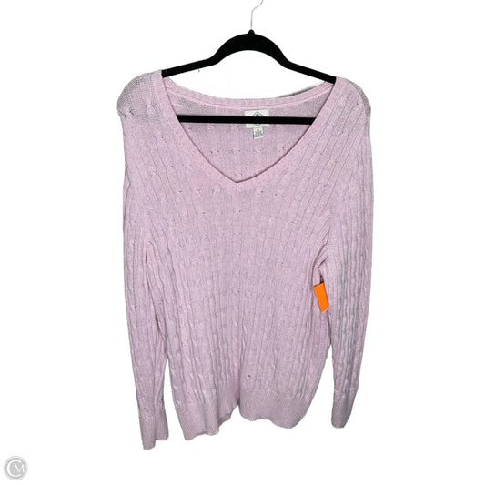 Sweater By St Johns Bay In Pink, Size: 1x