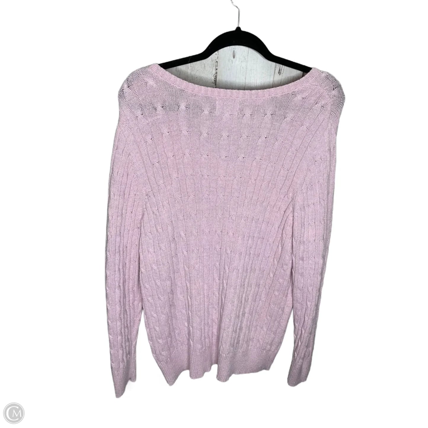Sweater By St Johns Bay In Pink, Size: 1x