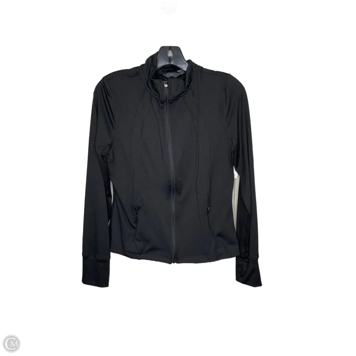 Athletic Jacket By Danskin In Black, Size: S