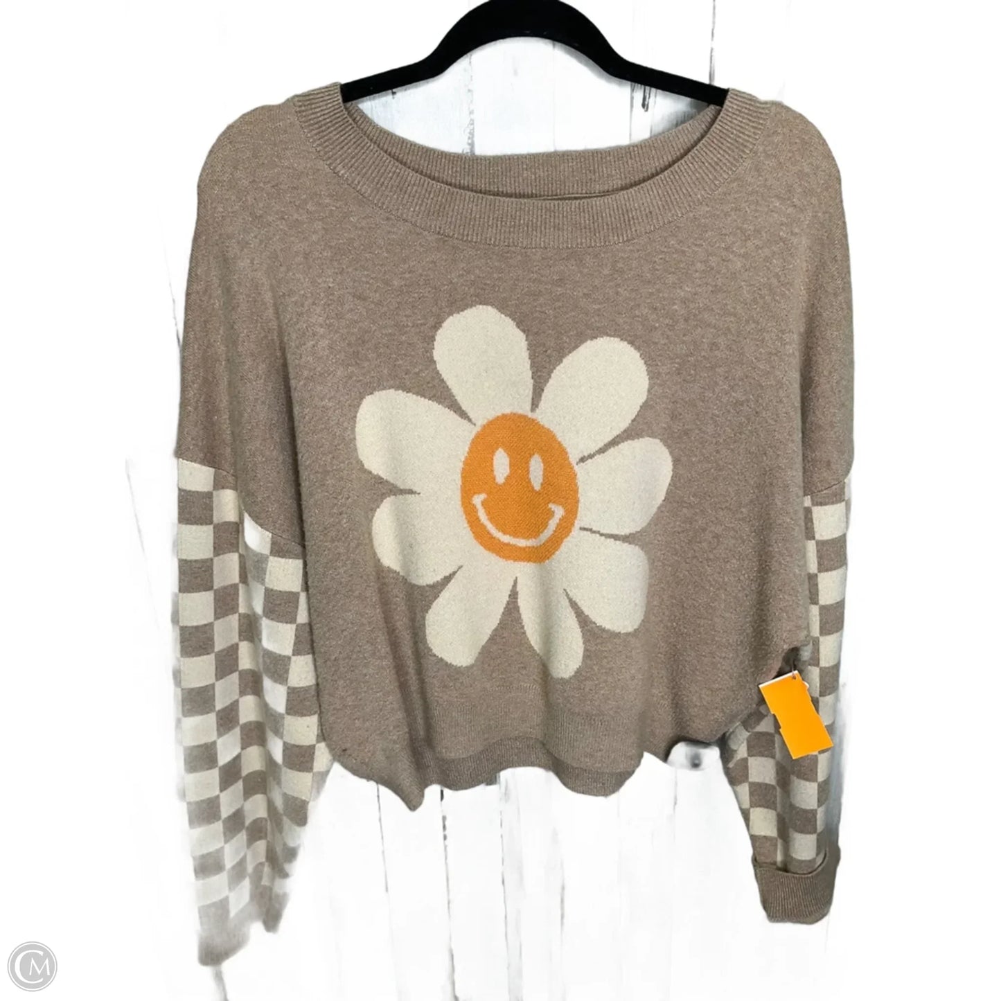 Sweater By Originality In Brown, Size: L