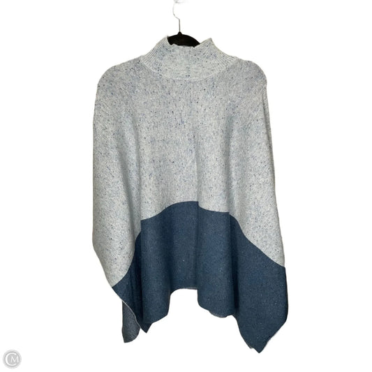 Poncho By Ann Taylor In Blue, Size: L